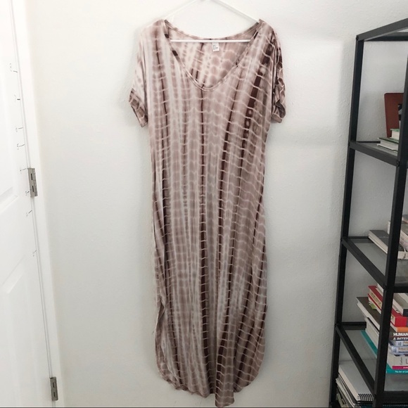 Boho Tie Dye Maxi Dress w/ Pockets - Size S - Picture 5 of 6
